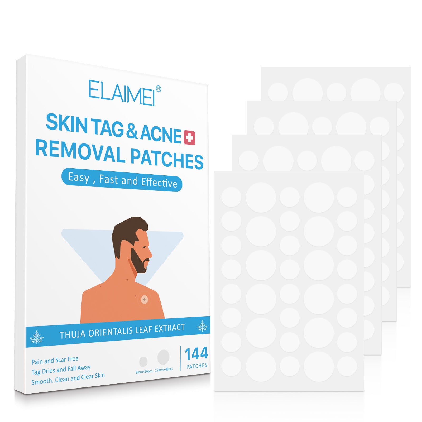 Excluziva™ Elamei Skin Tag Patches® 144pcs